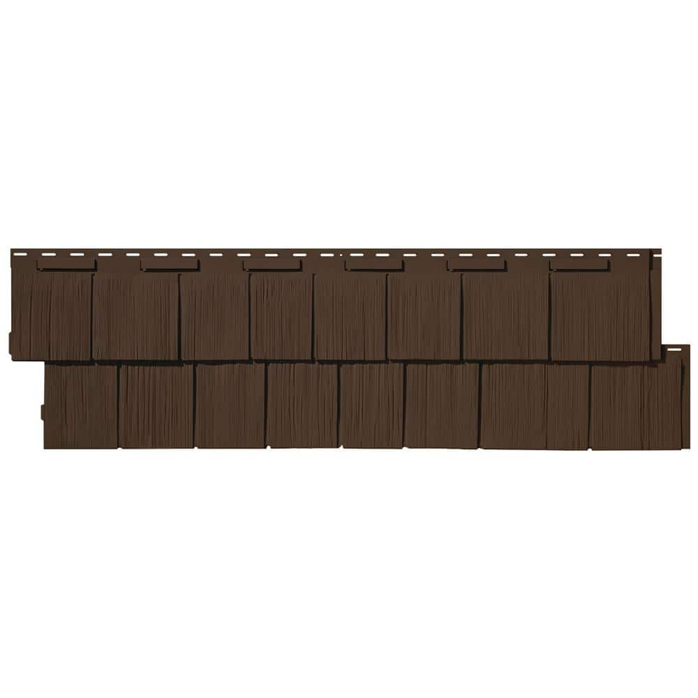 NovikShake 14.5 in. x 48.75 in. RS RoughSawn Shake Polymer Siding in Coffee Bean (12 Panels Per Box, 48.8 sq. ft.) price history on PriceWatchPro