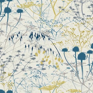 Clarissa Hulse Summer Border Blue Removable Wallpaper