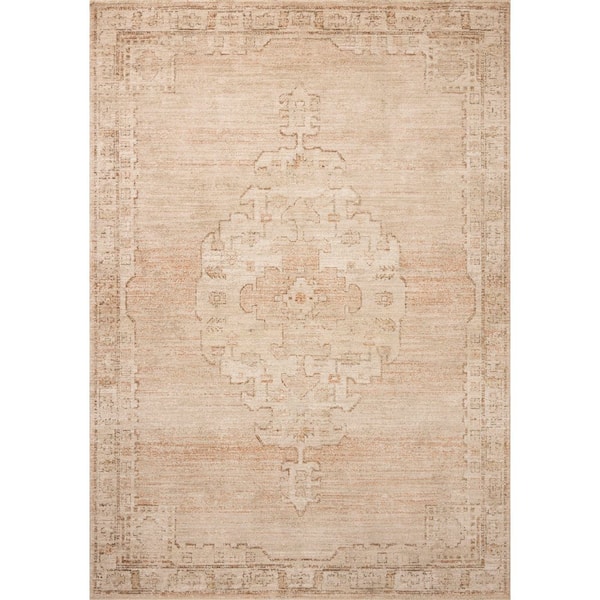 Chris Love Julia Palma Spice/Natural 11 ft. 6 in. x 15 ft. 7 in.  Traditional Area Rug