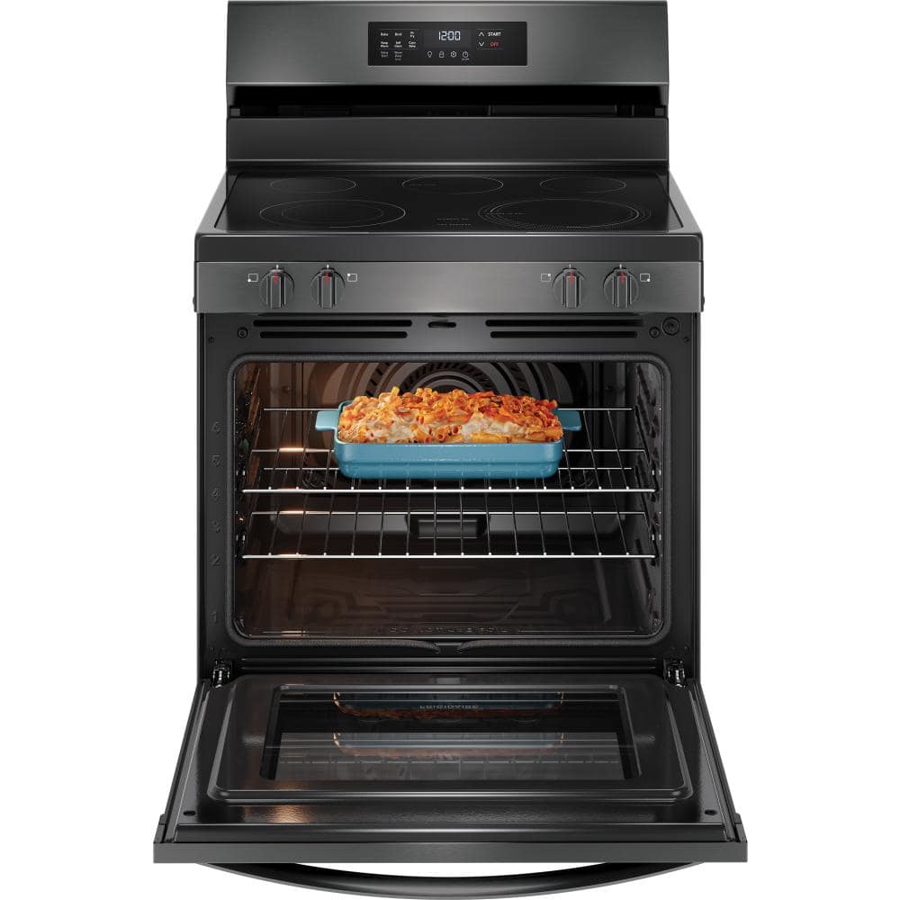 Frigidaire 30" Black Stainless Steel Freestanding Electric Range with Air Fry