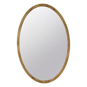 Anky 23.6 in. W x 35.4 in. H Wood Framed Brown Wall Mounted Decorative Mirror