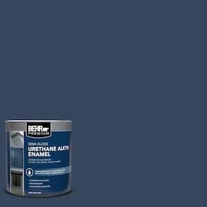 1 qt. #MQ5-54 Compass Blue Urethane Alkyd Semi-Gloss Enamel Interior/Exterior Paint