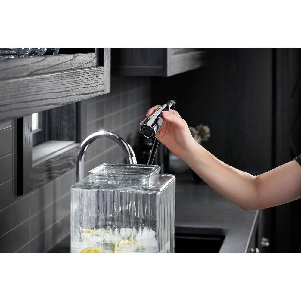 Polished Chrome Touchless Pull-Down Kitchen Faucet with Sprayhead