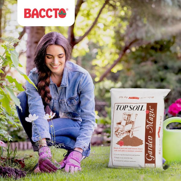 BACCTO 40 lbs. Bag Garden Magic Organic Planting Potting Soil (6