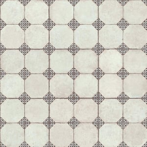 Kings Field Black 8-7/8 in. x 8-7/8 in. Porcelain Floor and Wall Take Home Tile Sample