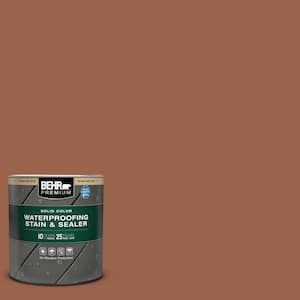 1 qt. #SC-122 Redwood Naturaltone Solid Color Waterproofing Exterior Wood Stain and Sealer