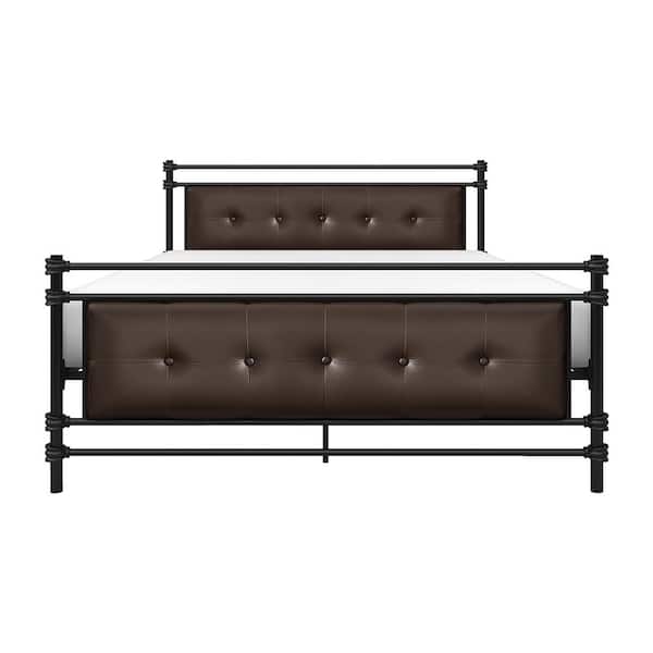 Lazzara Lia Black Metal Frame Full Platform Bed