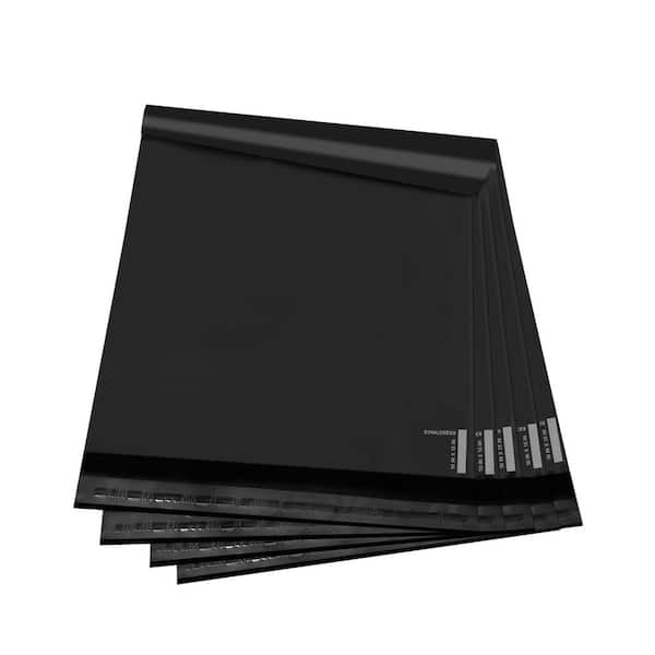 Angel Sar 200 Pcs 10 in. x 13 in. Black Self Sealing Shipping Bags, Polyethylene Christmas Poly Mailers for Small Business