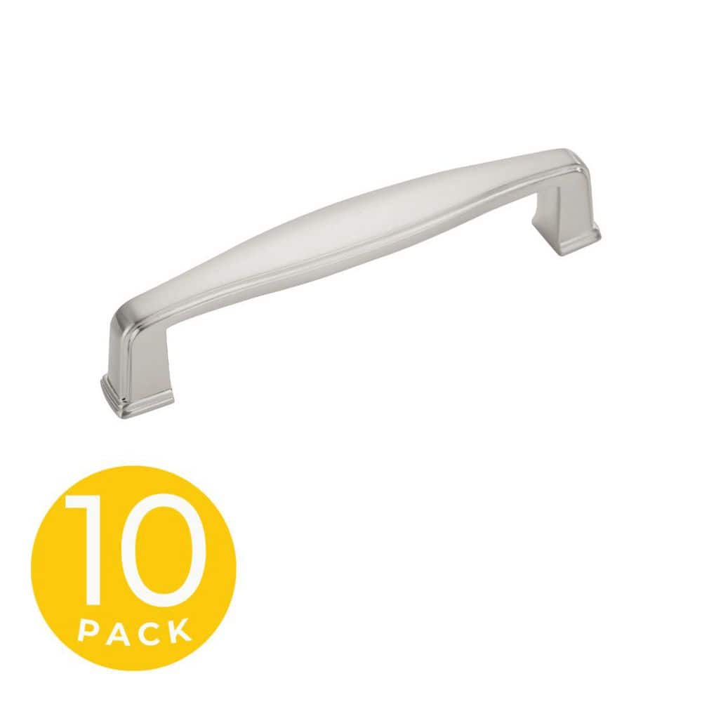 Park Style 3-3/4 in. (96 mm) Center-to-Center Modern Satin Nickel Cabinet Handle/Pull (10-Pack) price history on PriceWatchPro