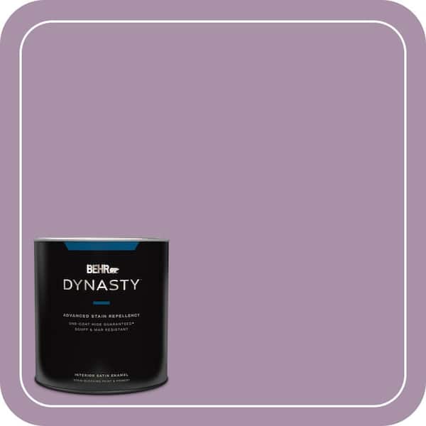 BEHR DYNASTY 1 qt. #670D-5 Garden Flower Satin Enamel Interior Stain-Blocking Paint & Primer