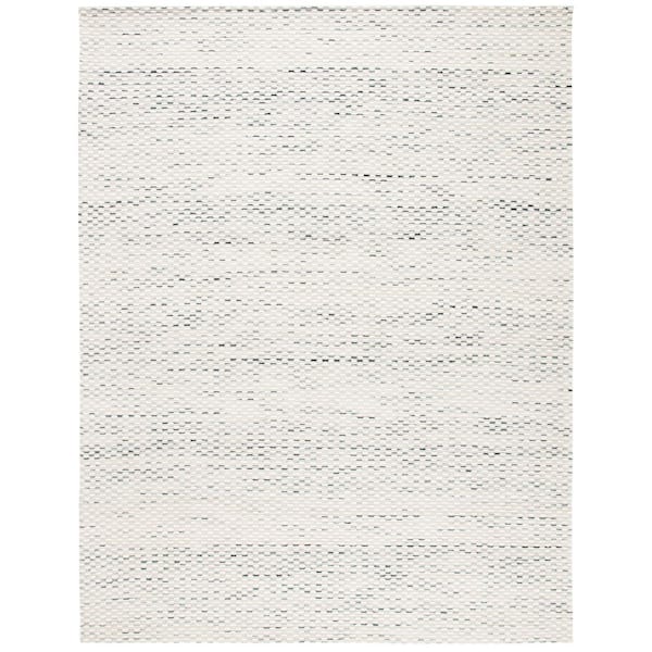 SAFAVIEH Marbella Beige/Blue 9 ft. x 12 ft. Striped Solid Color Area Rug