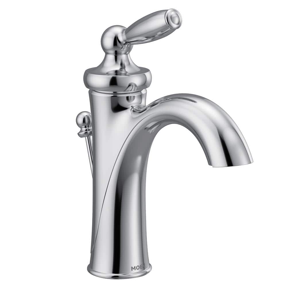 Chrome Single Hole Traditional Vessel Bathroom Faucet