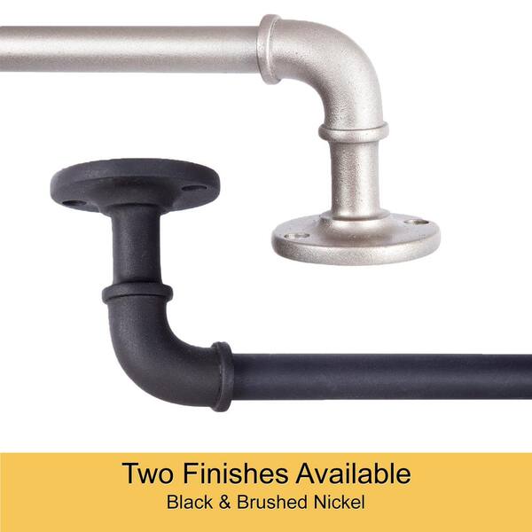 Details about   Indoor/Outdoor Rust-Resistant Wrap Around Curtain Rod Kit Energy Saving US STOCK 