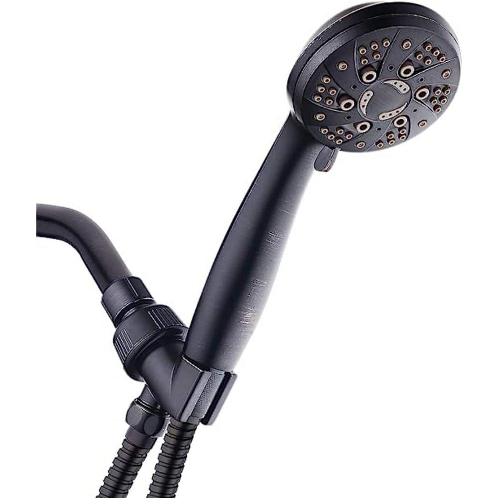 6-Spray Patterns with 2.5 GPM 9.5 in. Wall Mount Rain Fixed Shower Head in 