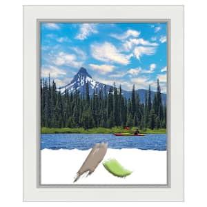 Eva White Silver Picture Frame Opening Size 22 in. x 28 in.