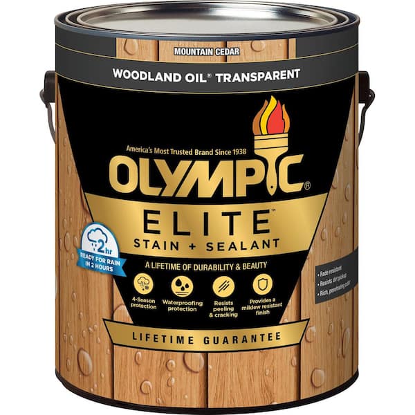 Olympic Elite 1 gal. Mountain Cedar Woodland Oil Transparent Stain