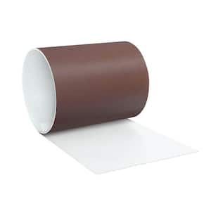 6 in. x 10 ft. Brown/White Aluminum Roll Valley Flashing