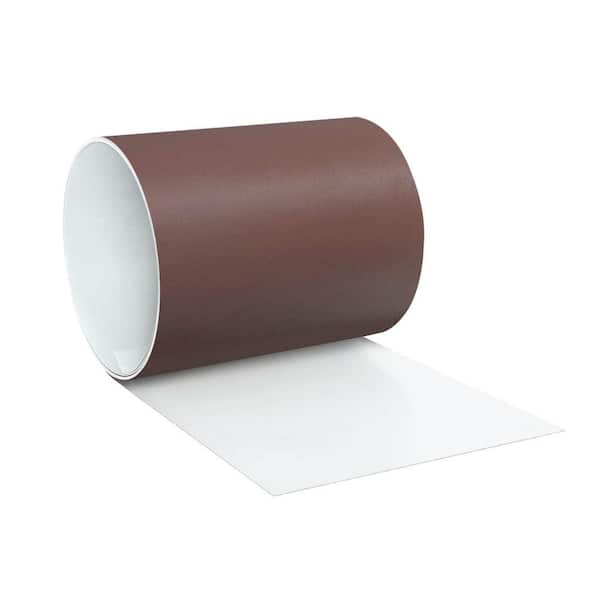 Gibraltar Building Products 6 in. x 10 ft. Brown/White Aluminum Roll Valley Flashing