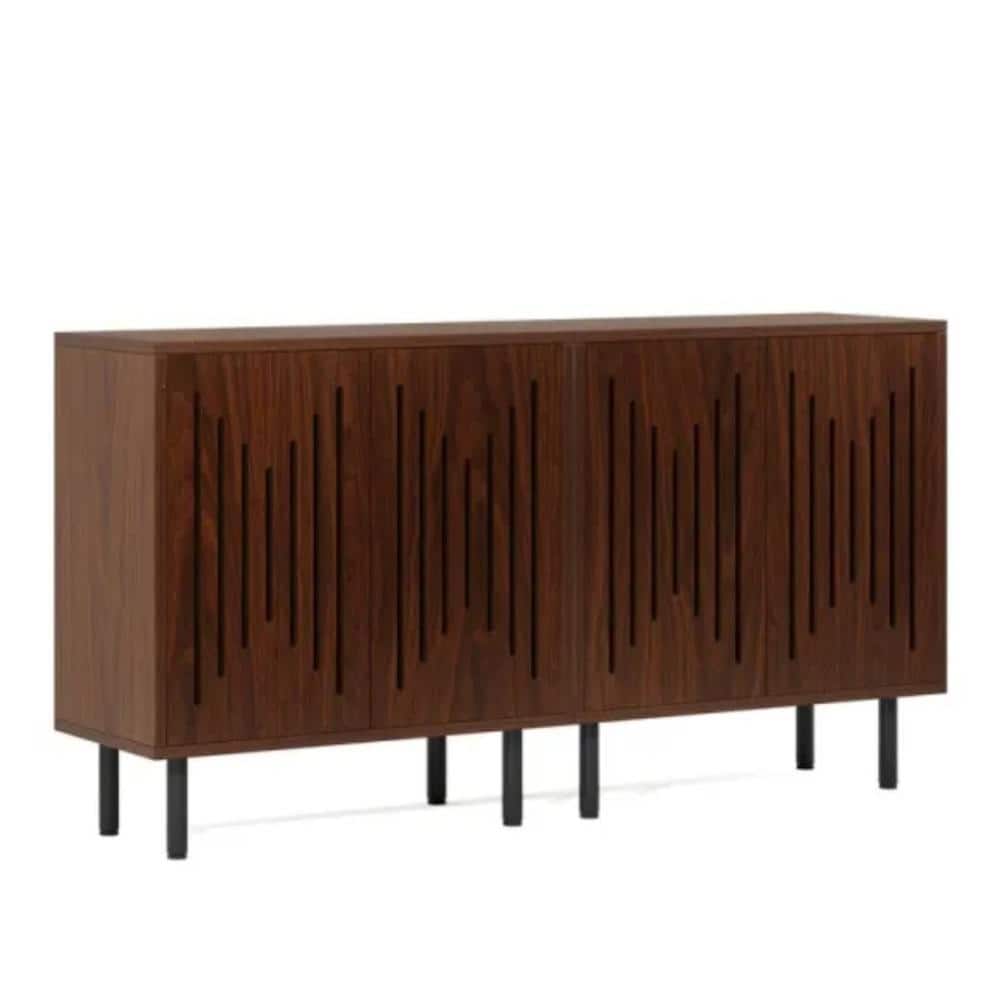 59.05 in. W x 13.78 in. D x 31.5 in. H Bathroom Brown Linen Cabinet price history on PriceWatchPro