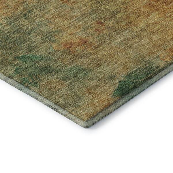 Mayfield Premium Machine Washable Abstract AMF1138 Paprika 2 ft. x 3 ft. Area Rug