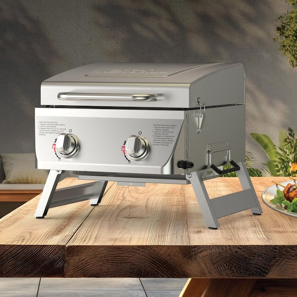 Nexgrill 2-Burner Portable Propane Gas Table Top Grill in