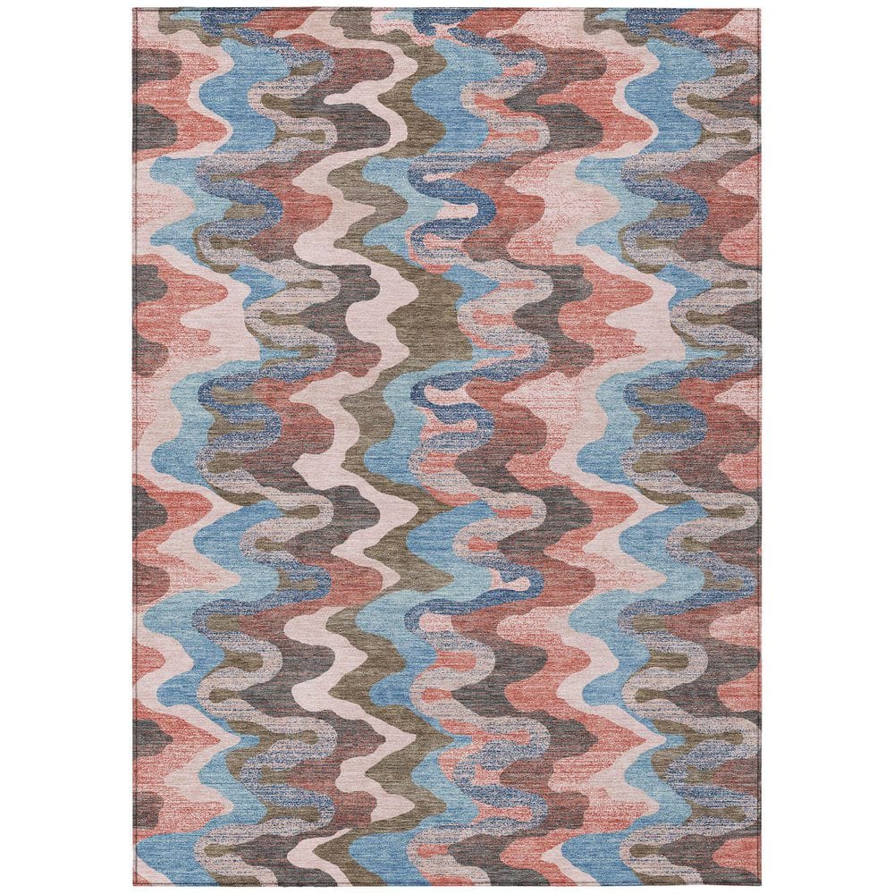 Chantille Machine Washable Indoor/Outdoor Abstract ACN2481 Pink 3 ft. x 5 ft. Area Rug price history on PriceWatchPro