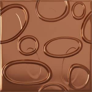 19 5/8 in. x 19 5/8 in. Felix EnduraWall Decorative 3D Wall Panel, Copper (12-Pack for 32.04 Sq. Ft.)