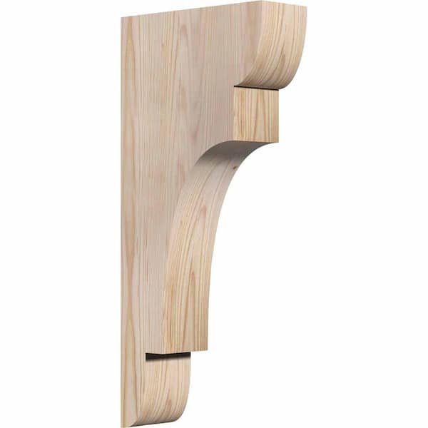 Ekena Millwork 3-1/2 in. x 10 in. x 22 in. Douglas Fir New Brighton Smooth Corbel