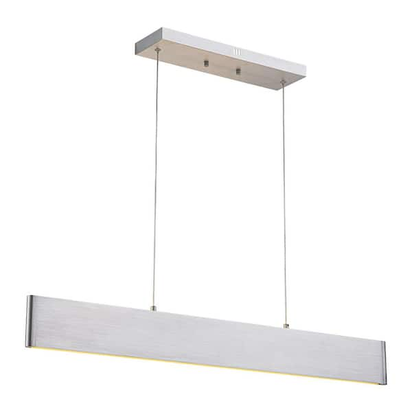 C Cattleya 36-Watt 1-Light Aluminum Dimmable Integrated LED Linear Pendant Light