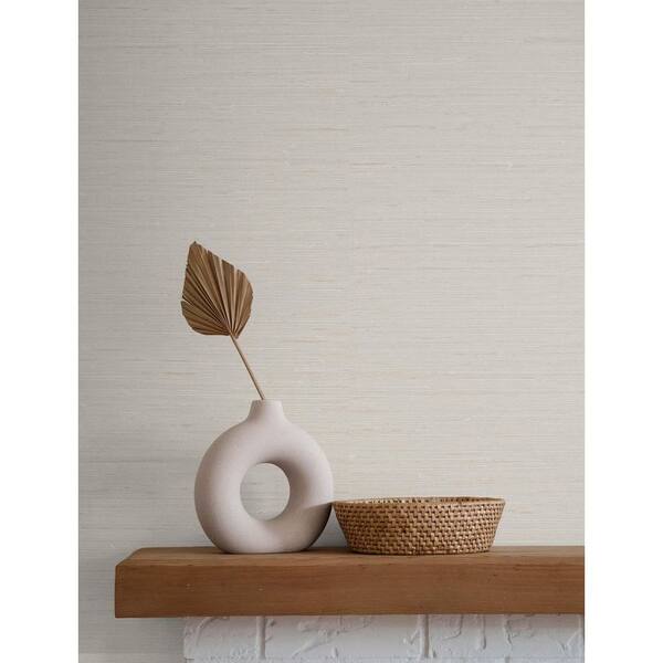 Chenille Seahaven Rush Cloth Unpasted Embossed Vinyl Wallpaper Roll 60.75 sq. ft.