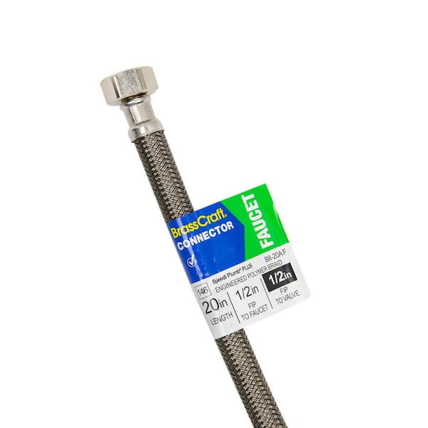 1/2 in. FIP x 1/2 in. FIP x 20 in. Braided Polymer Faucet Supply Line