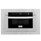 24" 1.2 cu. ft. Microwave Drawer with 3" Trim Kit in Stainless Steel