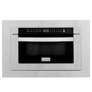 24'' 1.2 cu. ft. Microwave Drawer with 3'' Trim Kit in Stainless Steel