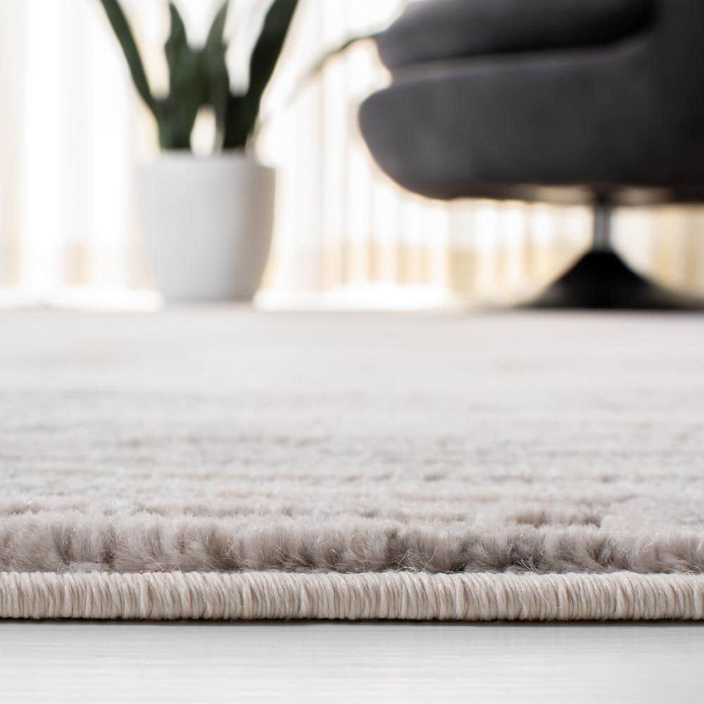 Skyler Light Grey/Ivory 9' x 12' Abstract Synthetic Area Rug