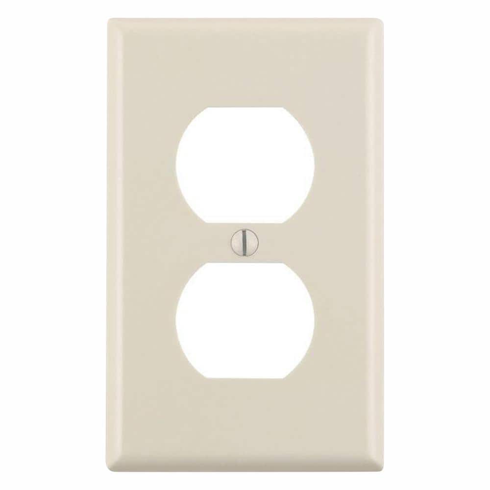 Leviton Almond UNBREAKABLE 2G Switch Plastic Cover Wallplate Switchplate 80709-A 