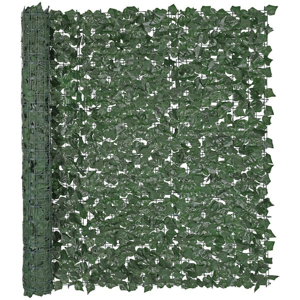 VEVOR Ivy Privacy Fence 59 in. x 98 in. Artificial Green Wall Screen Greenery Ivy Fence Faux Hedges Vine Leaf Decoration