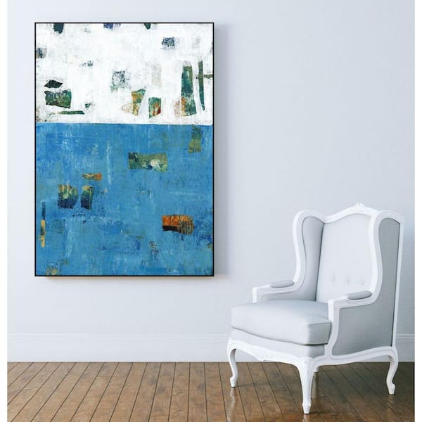 Unbranded 30 in. x 40 in. "Patches I" by Tim O'Toole Framed Wall Art