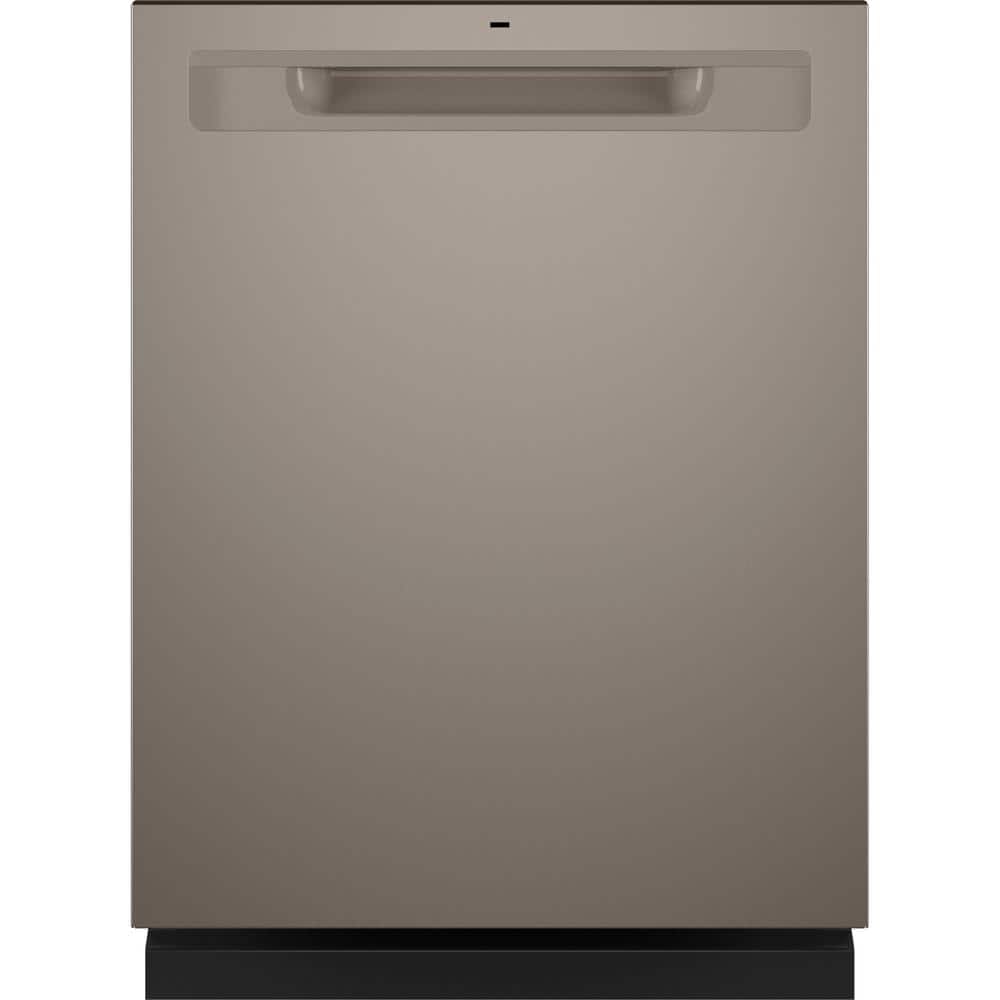 GE 24 in. Built-In Tall Tub Top Control Slate Dishwasher w/3rd Rack, Bottle Jets, 50 dBA, Grey