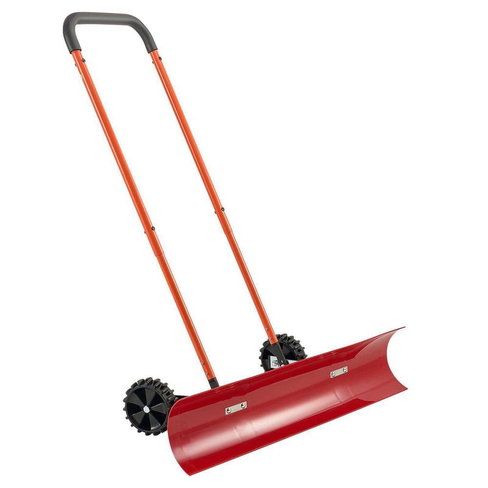 Portable 37.8 in. Snow Sweeping Removal Tool: Wheeled Winter Shovel for Driveway price history on PriceWatchPro
