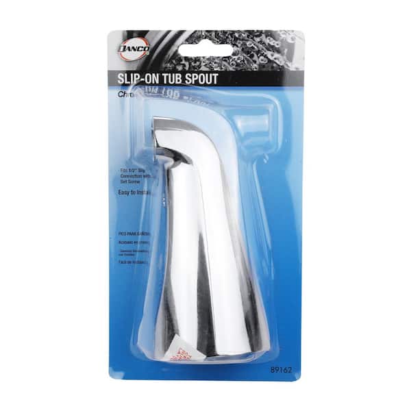 DANCO 1/2 in. Tub Spout in Chrome 89162 - The Home Depot