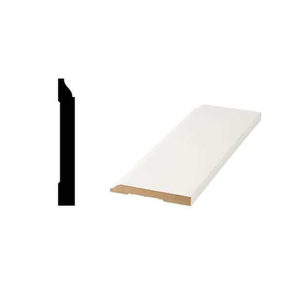 LWM 620 1/2 in. x 4-1/4 in. Primed Medium Density Fiberboard Base Moulding