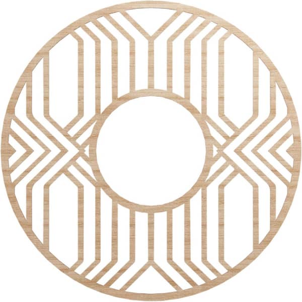Ekena Millwork 0.375 in. x 40 in. x 40 in. Wood Medallion Moulding