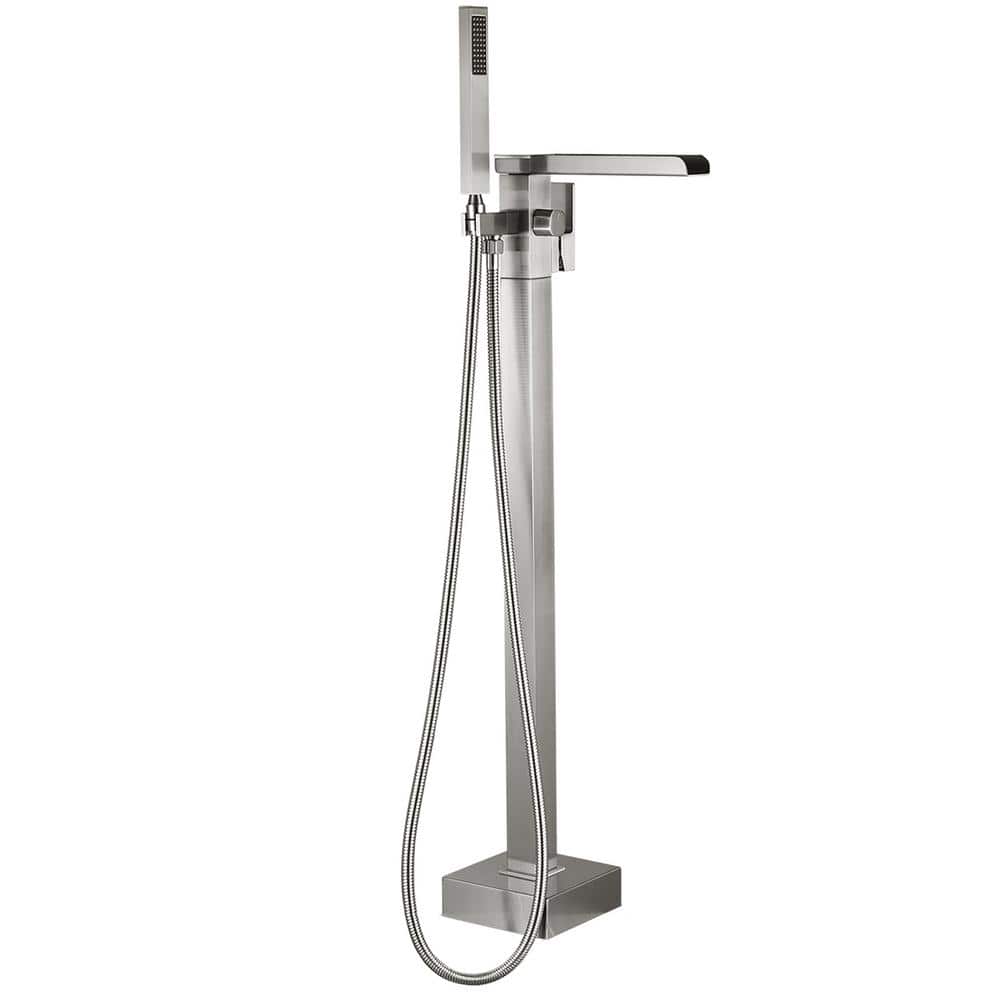 Single-Handle Claw Foot Tub Faucet Freestanding Floor Mount Roman Tub Fauce