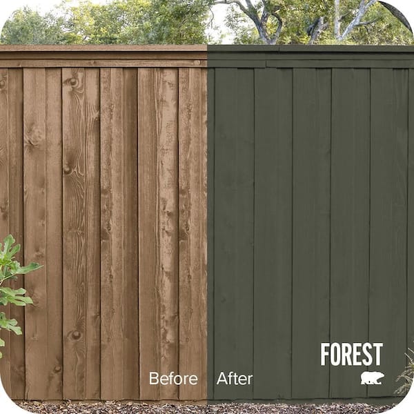 1 gal. #SC-108 Forest Solid Color House and Fence Exterior Wood Stain