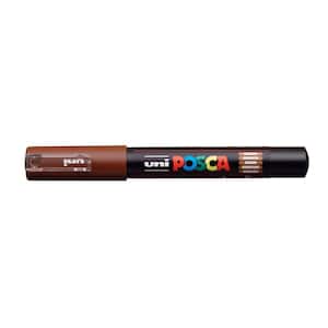 PC-1M Extra Fine Bullet Paint Marker, Brown