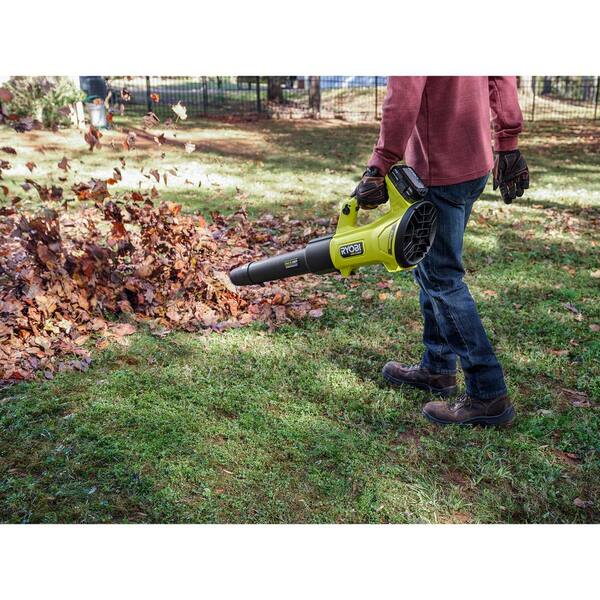 RYOBI ONE+ HP 18V Brushless Whisper Series 130 MPH 450 CFM Cordless Battery  Leaf Blower (Tool Only) P21014BTL - The Home Depot