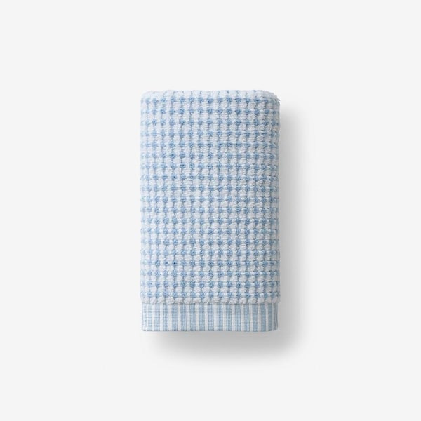 Company Cotton Textured Dot Blue Hand Towel