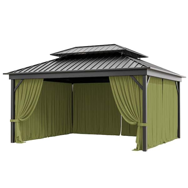 Sojag Monaco/Messina/Mykonos 12 ft. x 14 ft. Grey Polyester