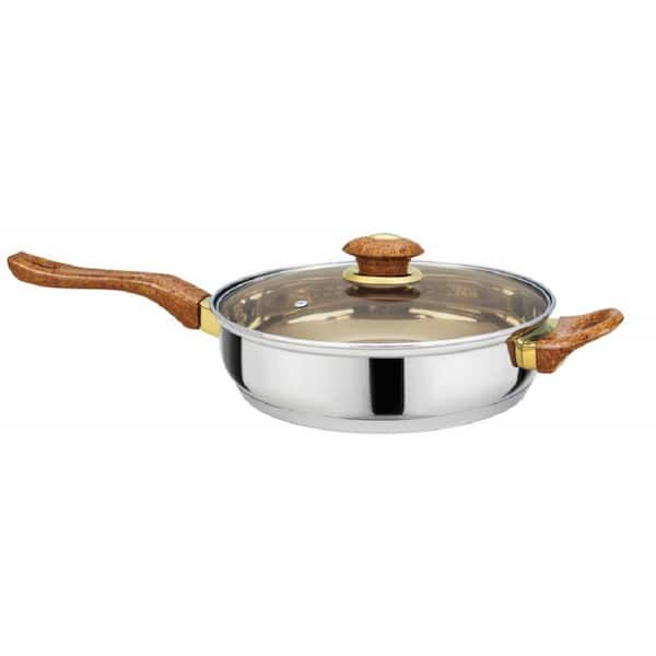 304 Stainless Steel Cookware Set With Wooden Handles And Stand