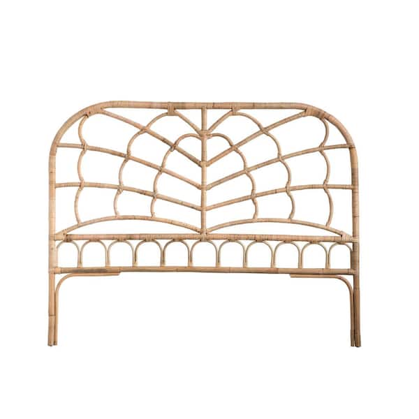 Woven Roots Brown Rattan King Headboard